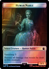 Human Noble // Treasure (0062) Double-Sided Token (Surge Foil) [Doctor Who Tokens] | Mega City Incorporated