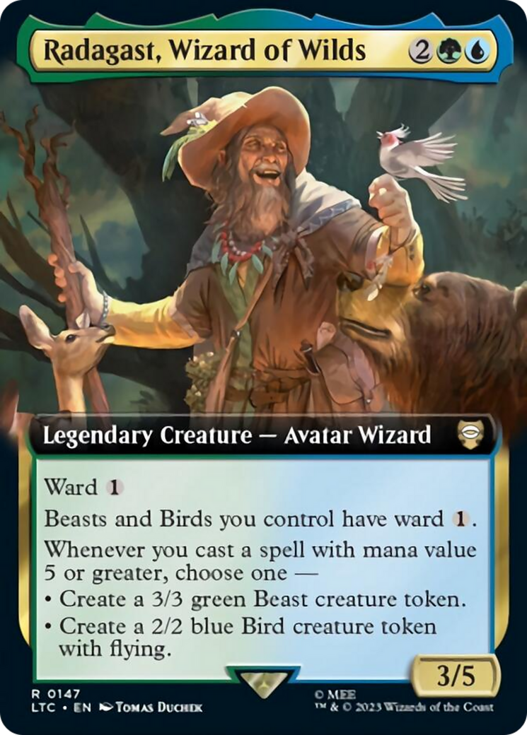 Radagast, Wizard of Wilds (Extended Art) [The Lord of the Rings: Tales of Middle-Earth Commander] | Mega City Incorporated