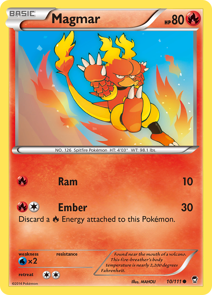 Magmar (10/111) [XY: Furious Fists] | Mega City Incorporated