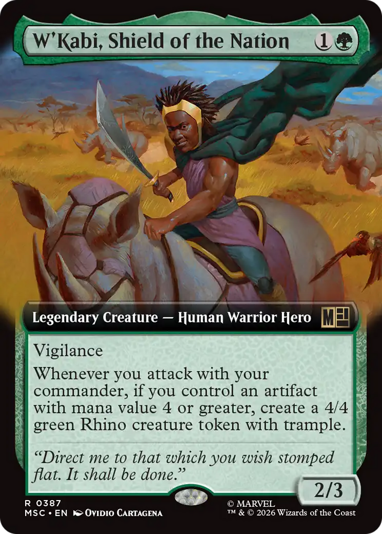 W'Kabi, Shield of the Nation (Extended Art) [Marvel Super Heroes Commander] | Mega City Incorporated