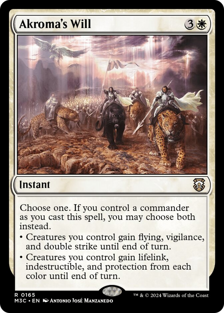 Akroma's Will (Ripple Foil) [Modern Horizons 3 Commander] | Mega City Incorporated
