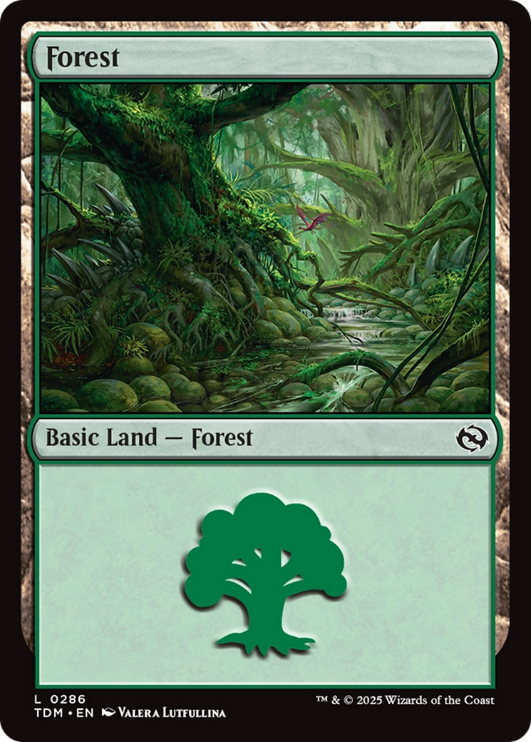 Forest (0286) [Tarkir: Dragonstorm] | Mega City Incorporated