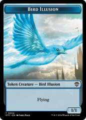 Dragon Elemental // Bird Illusion Double-Sided Token [Outlaws of Thunder Junction Commander Tokens] | Mega City Incorporated