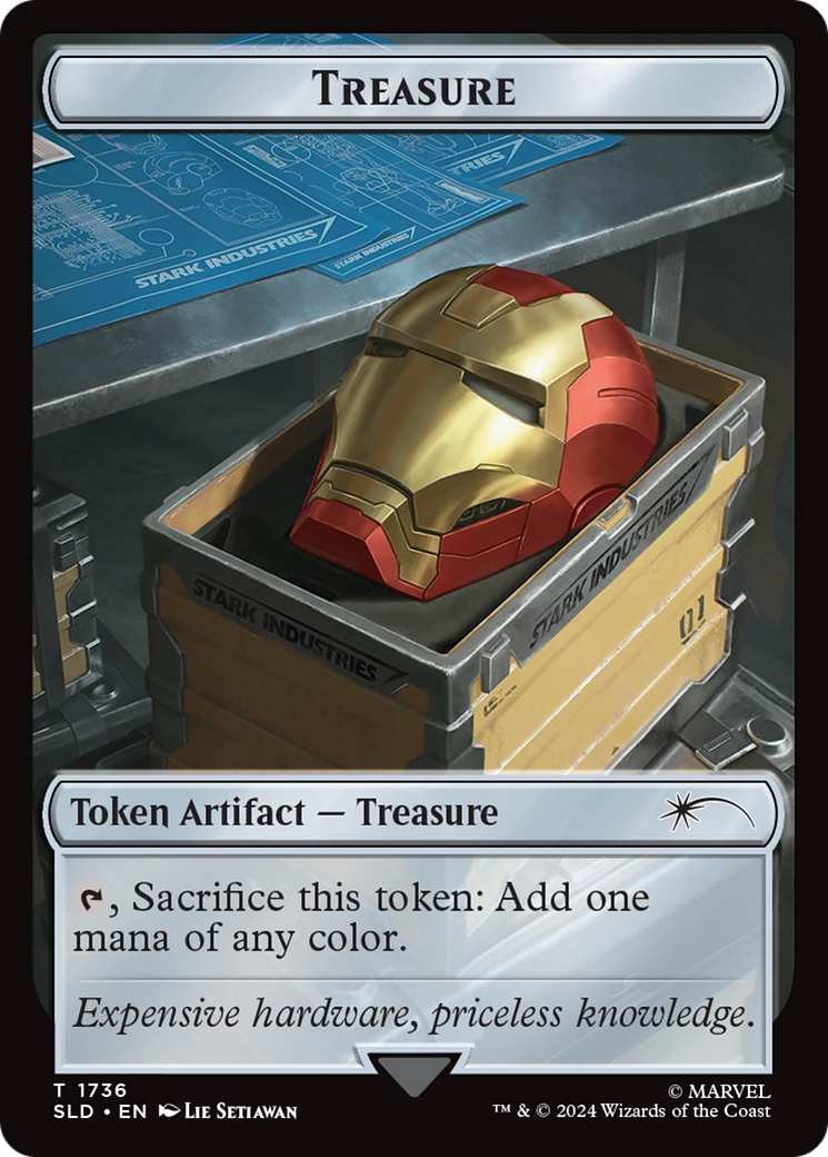 Treasure Token (1736) (Rainbow Foil) [Secret Lair Drop Series] | Mega City Incorporated