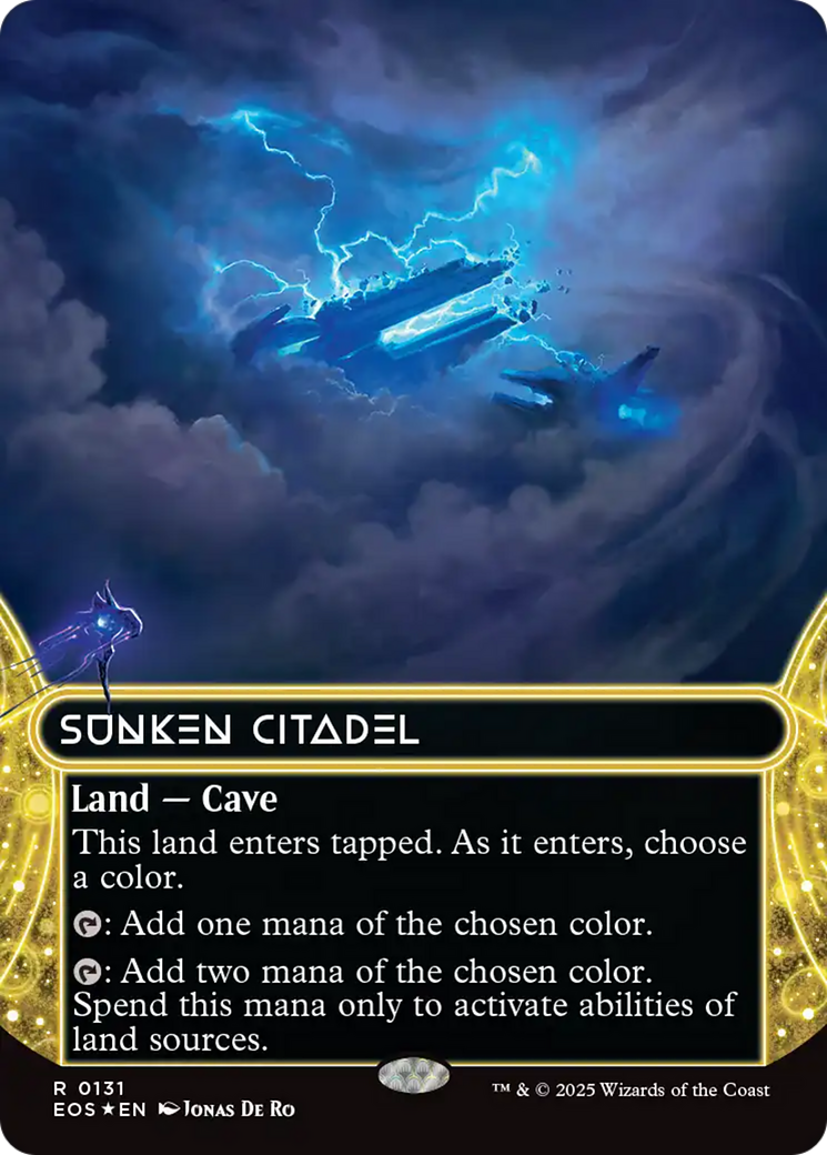 Sunken Citadel (0131) (Borderless) (Galaxy Foil) [Edge of Eternities: Stellar Sights] | Mega City Incorporated