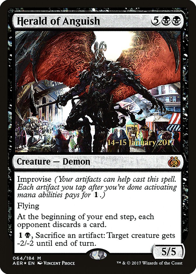 Herald of Anguish [Aether Revolt Prerelease Promos] | Mega City Incorporated