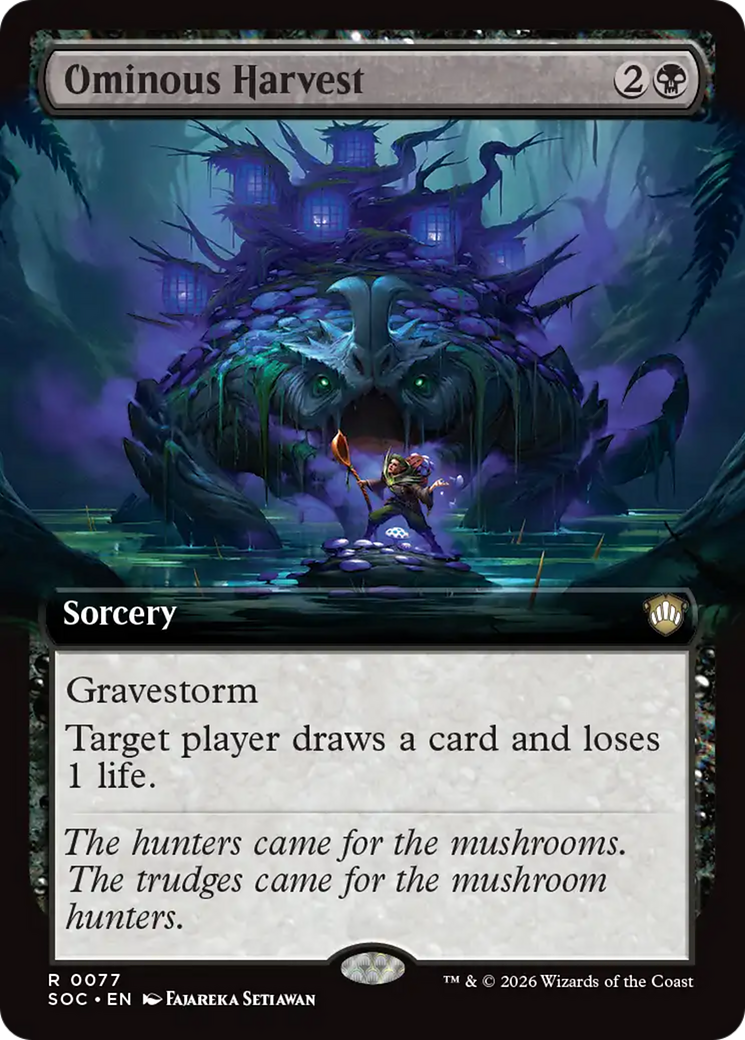 Ominous Harvest (Extended Art) [Secrets of Strixhaven Commander] | Mega City Incorporated