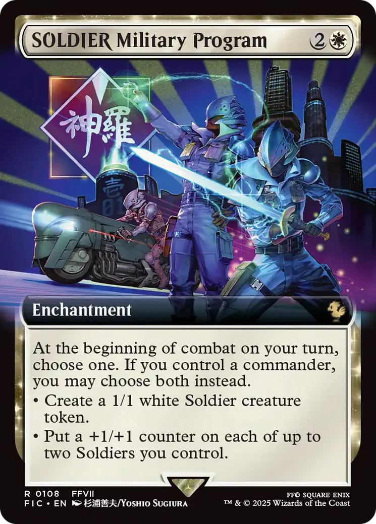 SOLDIER Military Program (Extended Art) [FINAL FANTASY Commander] | Mega City Incorporated