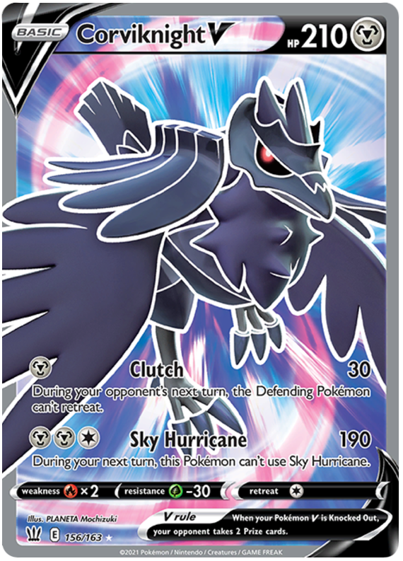 Corviknight V (156/163) [Sword & Shield: Battle Styles] | Mega City Incorporated