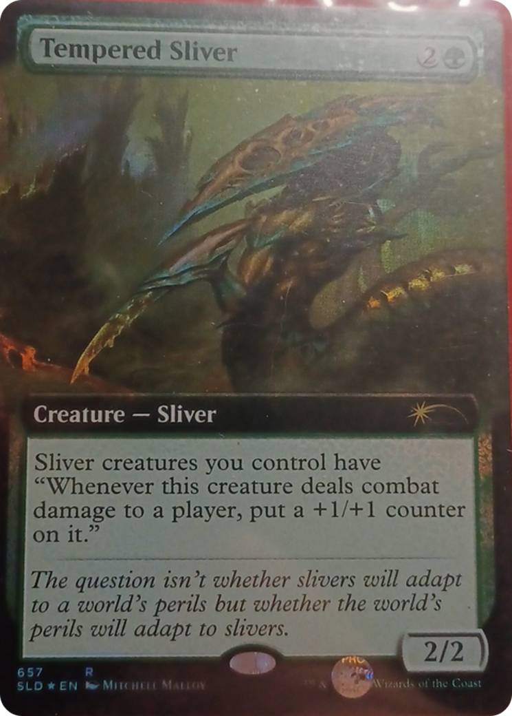 Tempered Sliver (Extended Art) [Secret Lair Drop Promos] | Mega City Incorporated