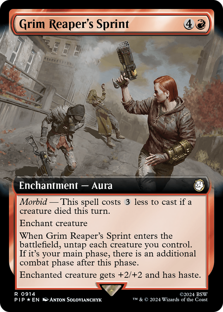 Grim Reaper's Sprint (Extended Art) (Surge Foil) [Fallout] | Mega City Incorporated