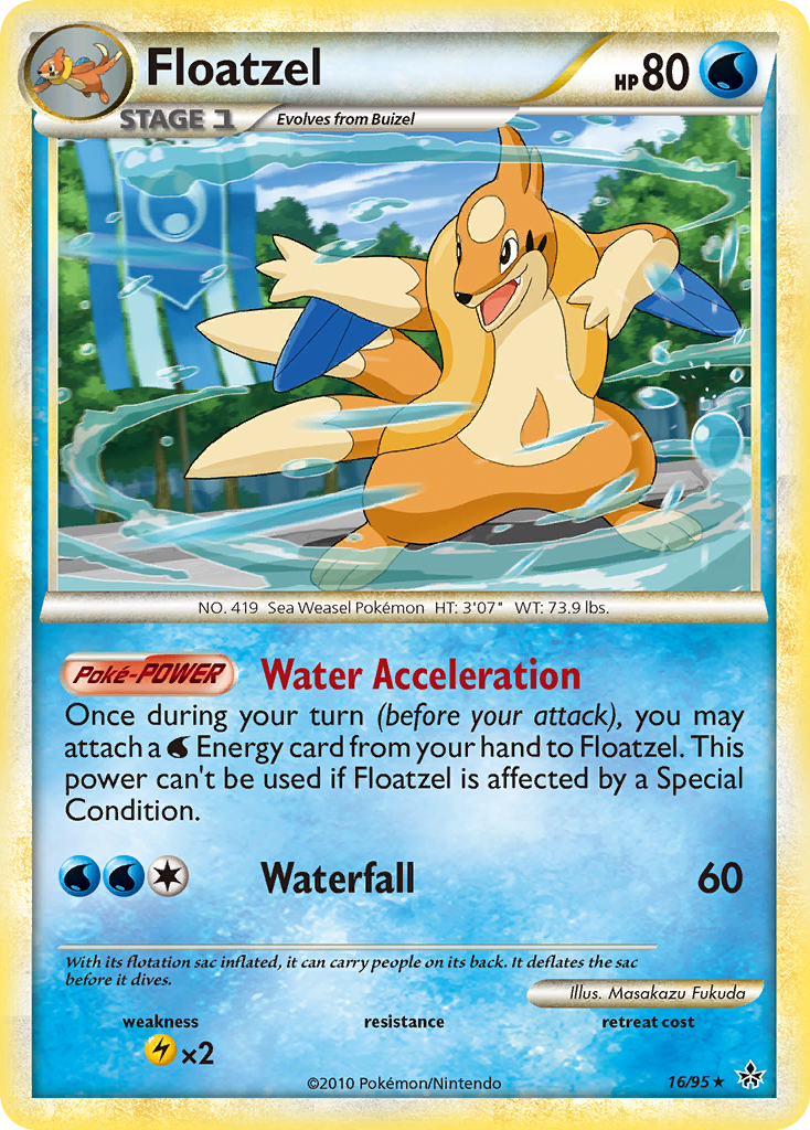 Floatzel (16/95) [HeartGold & SoulSilver: Unleashed] | Mega City Incorporated