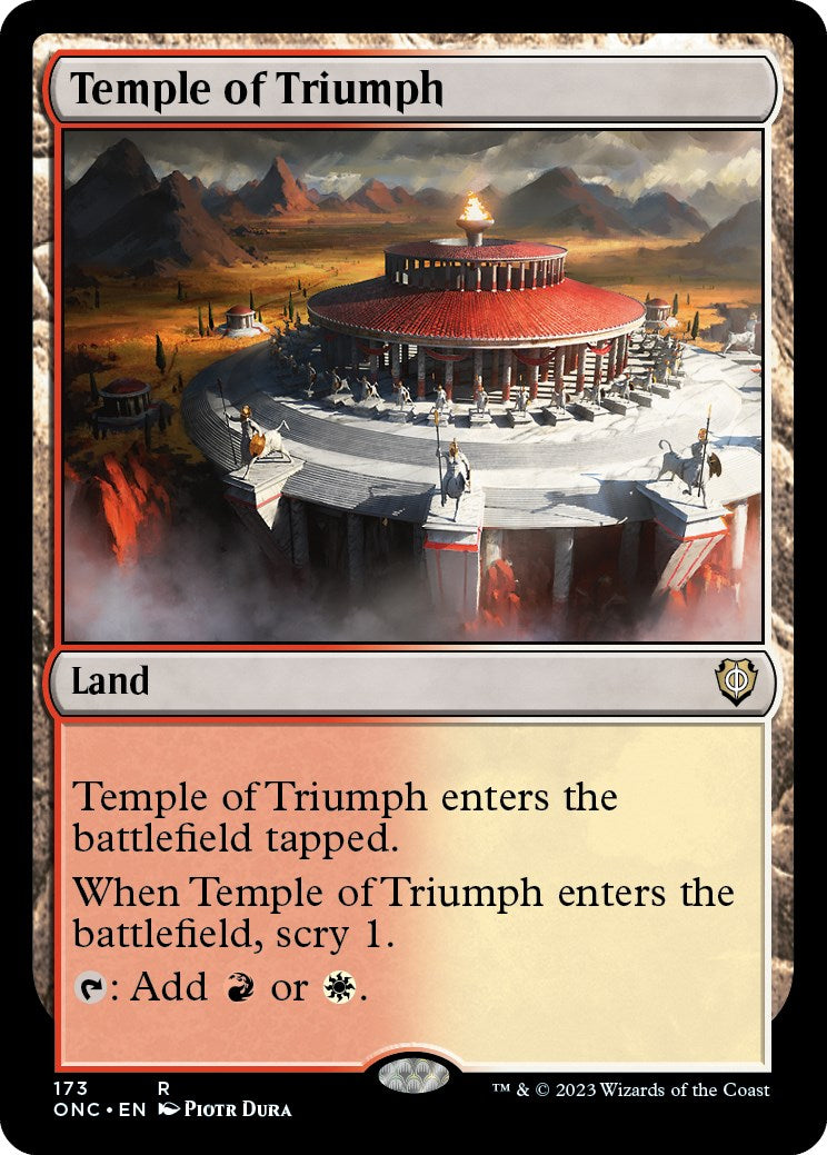 Temple of Triumph [Phyrexia: All Will Be One Commander] | Mega City Incorporated