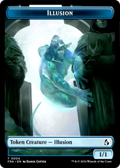 Illusion // Jace Double-Sided Token [Reality Fracture Tokens] | Mega City Incorporated