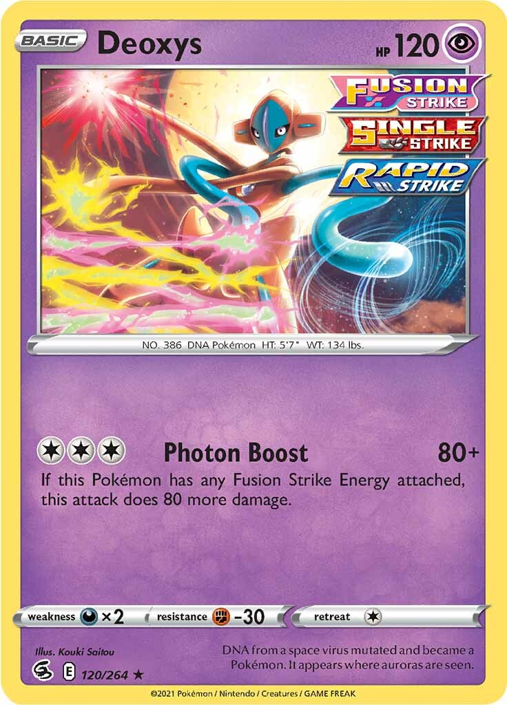 Deoxys (120/264) [Sword & Shield: Fusion Strike] | Mega City Incorporated