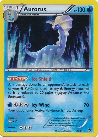 Aurorus (26/111) (Cosmos Holo) [XY: Furious Fists] | Mega City Incorporated