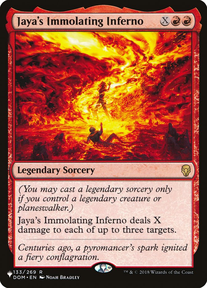 Jaya's Immolating Inferno [The List] | Mega City Incorporated