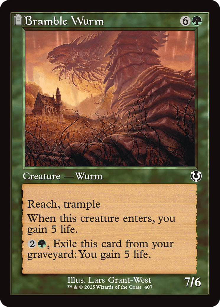 Bramble Wurm (Retro Frame) [Innistrad Remastered] | Mega City Incorporated