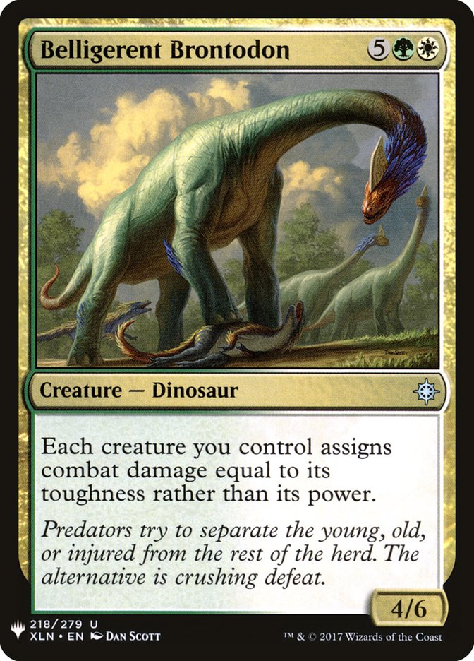 Belligerent Brontodon [Mystery Booster] | Mega City Incorporated