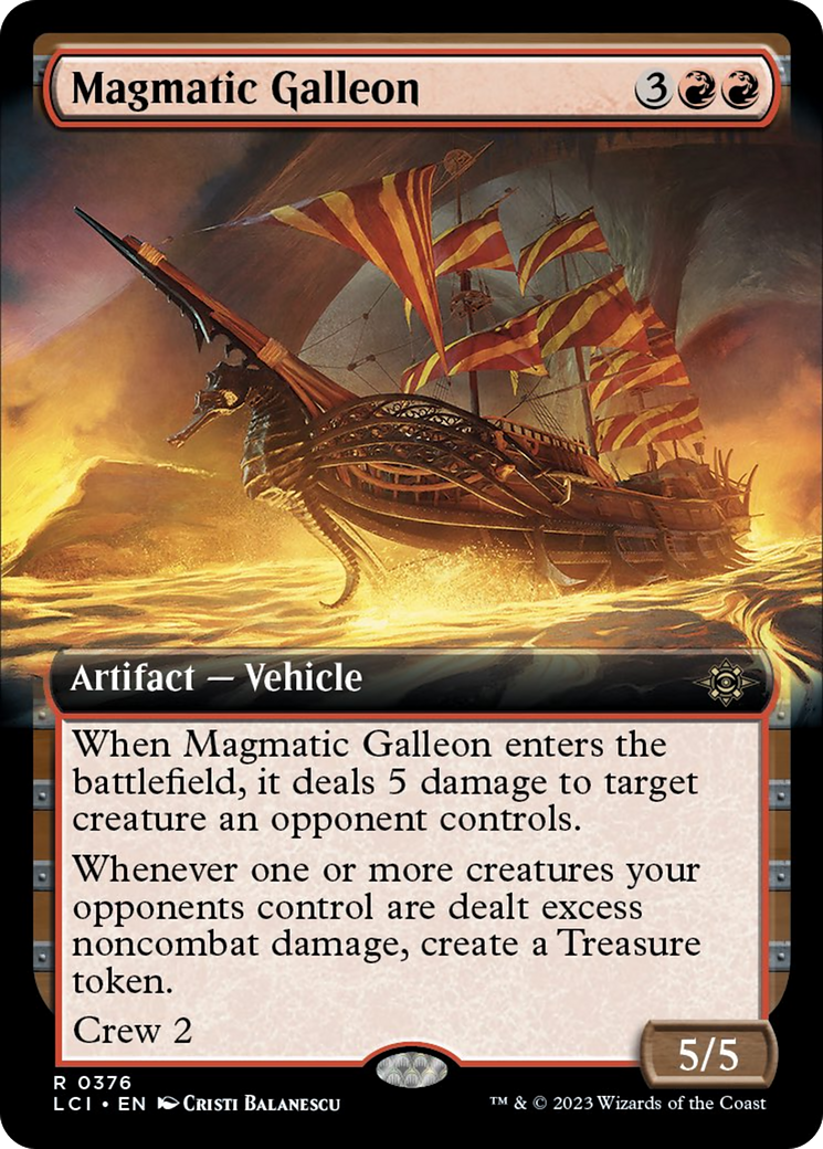 Magmatic Galleon (Extended Art) [The Lost Caverns of Ixalan] | Mega City Incorporated