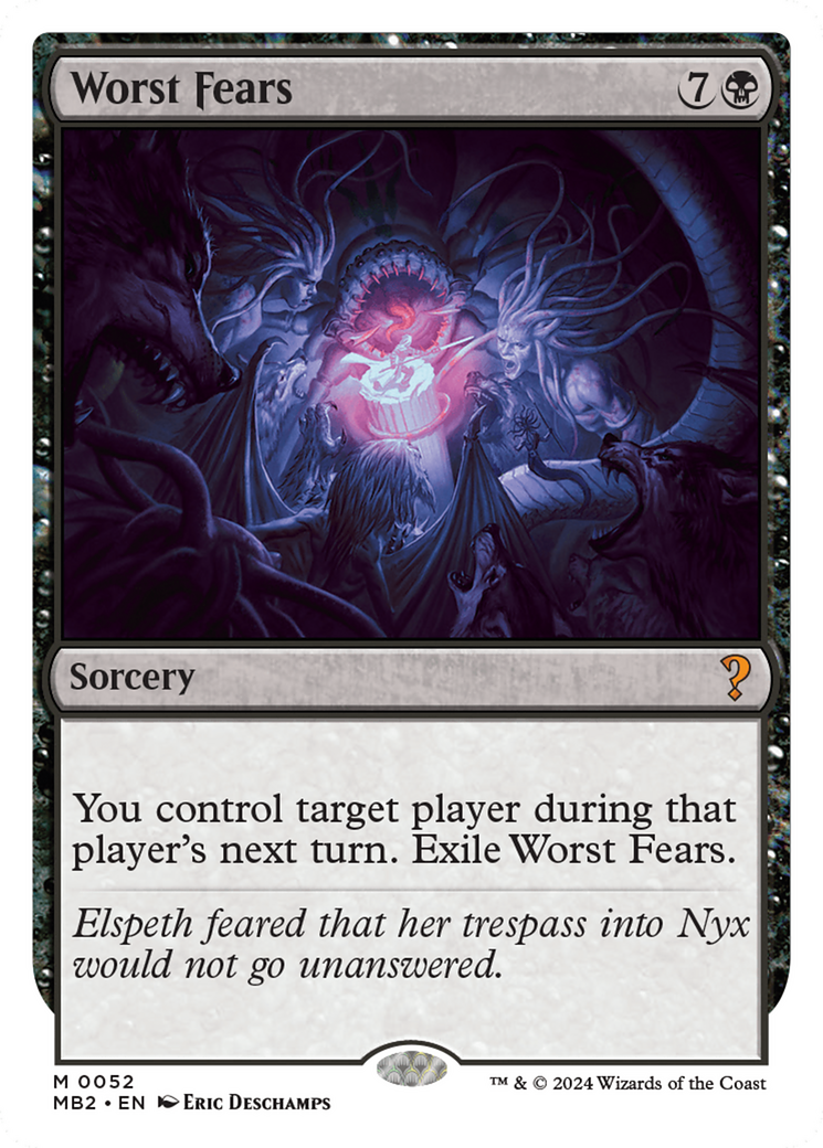 Worst Fears (White Border) [Mystery Booster 2] | Mega City Incorporated