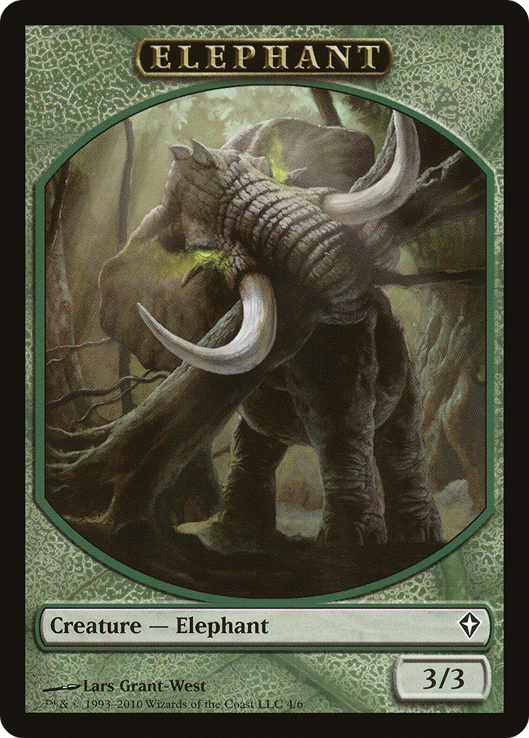 Angel // Elephant Double-Sided Token [Marvel Super Heroes Commander Tokens] | Mega City Incorporated