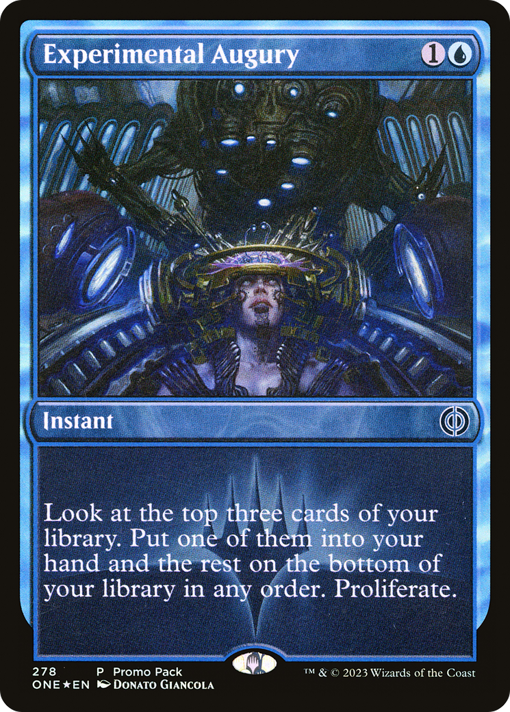 Experimental Augury (Promo Pack) [Phyrexia: All Will Be One Promos] | Mega City Incorporated