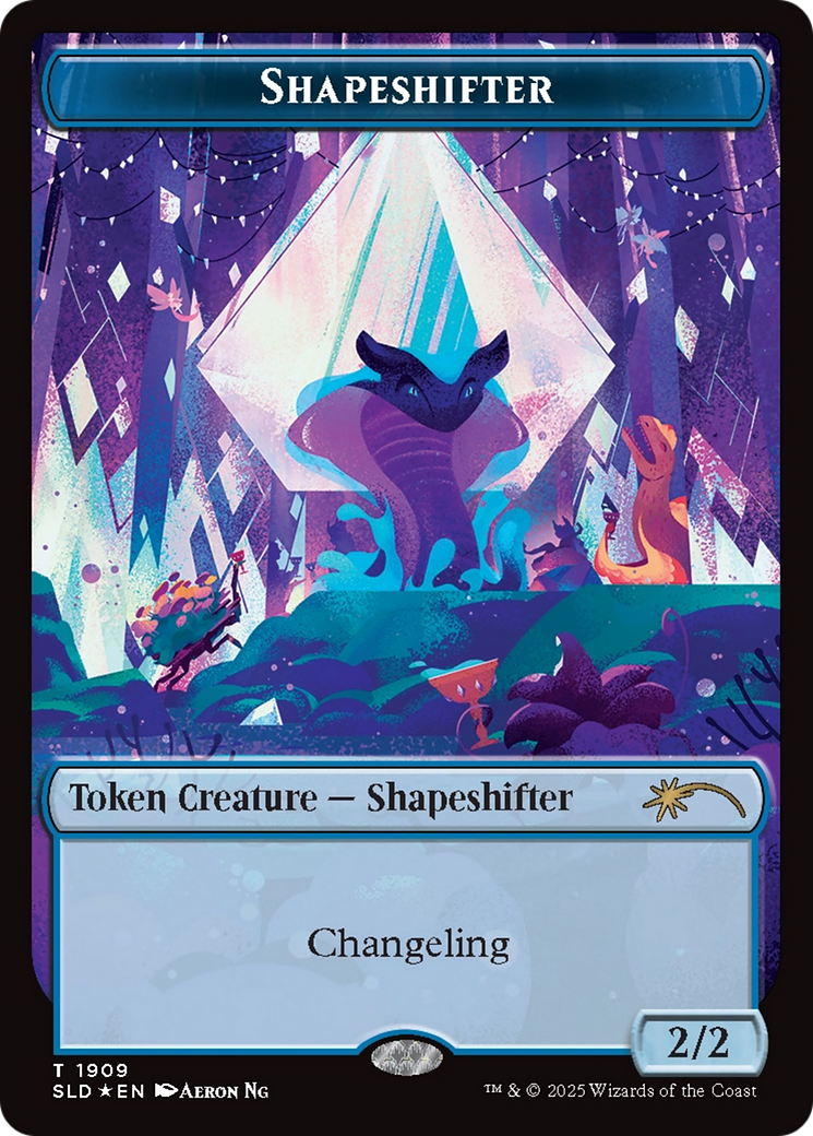 Shapeshifter Token (1909) (Double Rainbow Foil) [Secret Lair Drop Series] | Mega City Incorporated