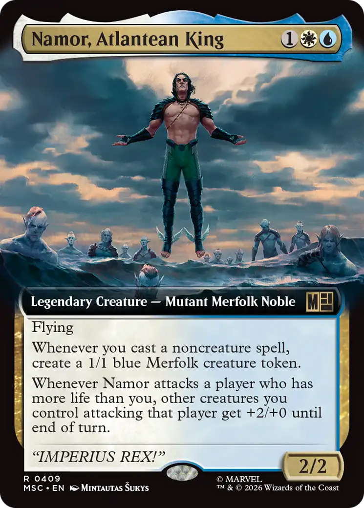 Namor, Atlantean King (Extended Art) [Marvel Super Heroes Commander] | Mega City Incorporated