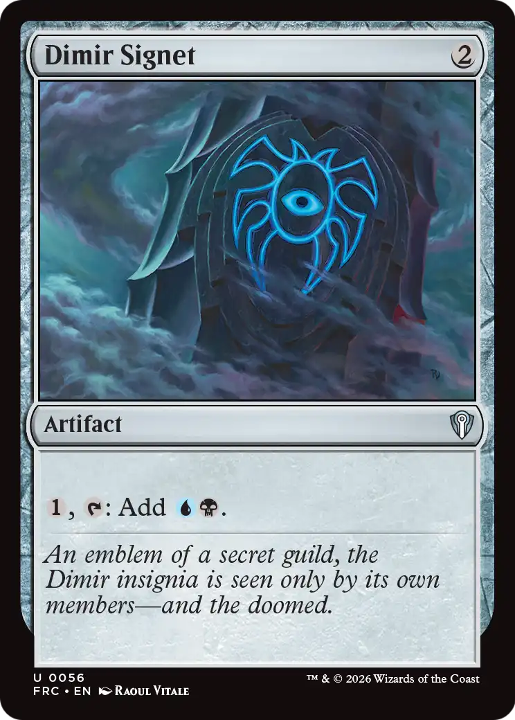 Dimir Signet [Reality Fracture Commander] | Mega City Incorporated