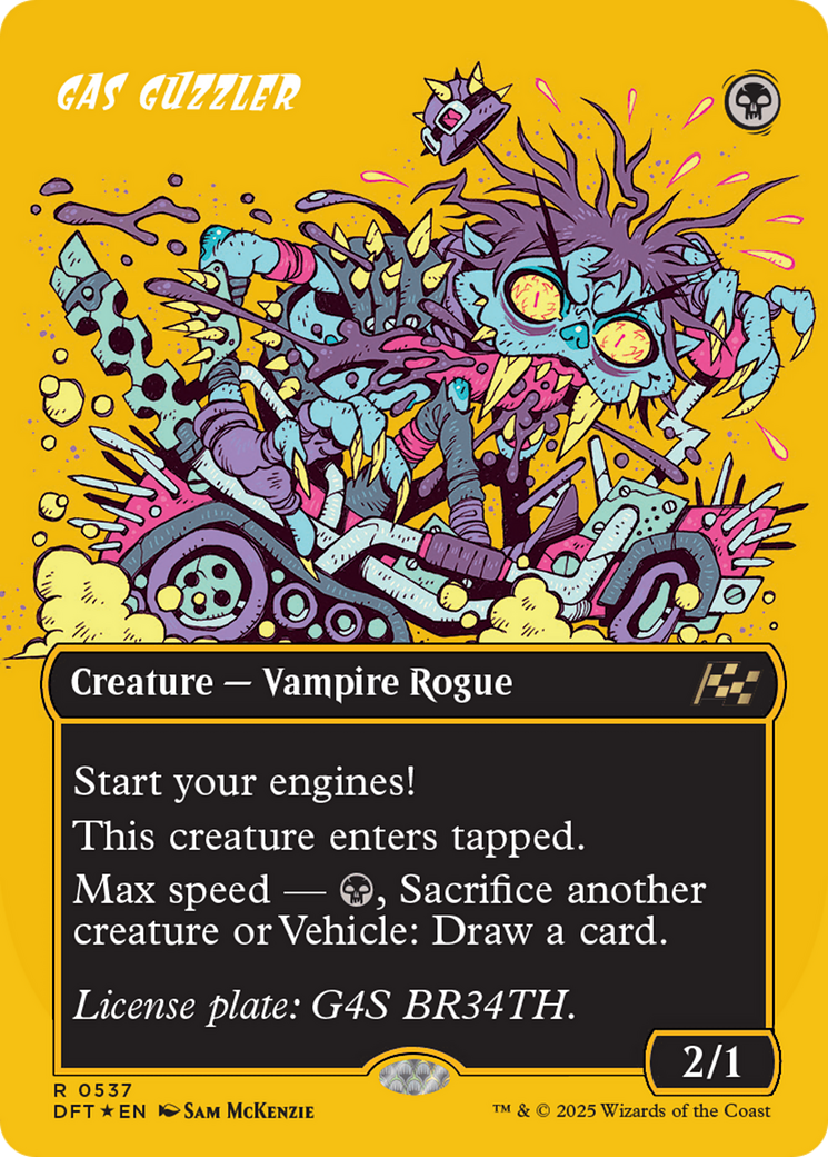 Gas Guzzler (Borderless) (First-Place Foil) [Aetherdrift] | Mega City Incorporated