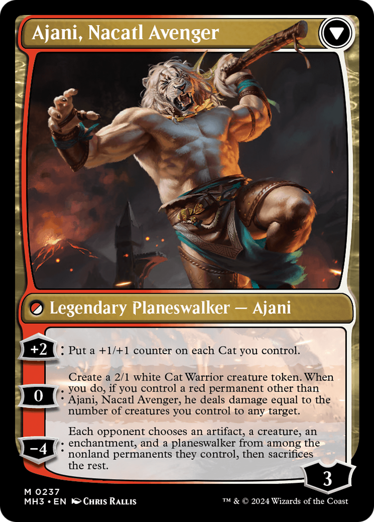 Ajani, Nacatl Pariah // Ajani, Nacatl Avenger [Modern Horizons 3] | Mega City Incorporated