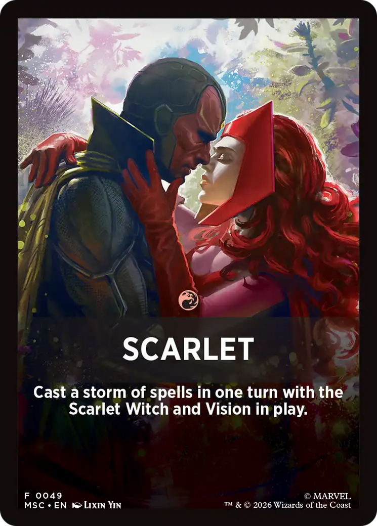 Scarlet Theme Card [Marvel Super Heroes Commander] | Mega City Incorporated