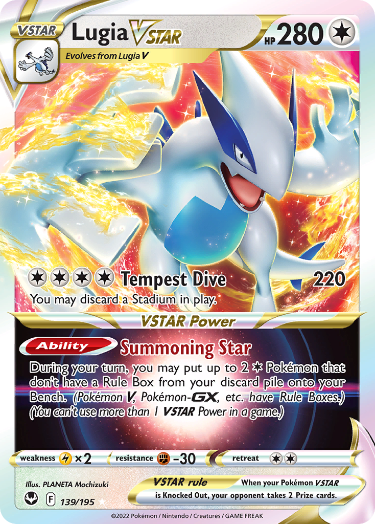 Lugia VSTAR (139/195) (Jumbo Card) [Sword & Shield: Silver Tempest] | Mega City Incorporated