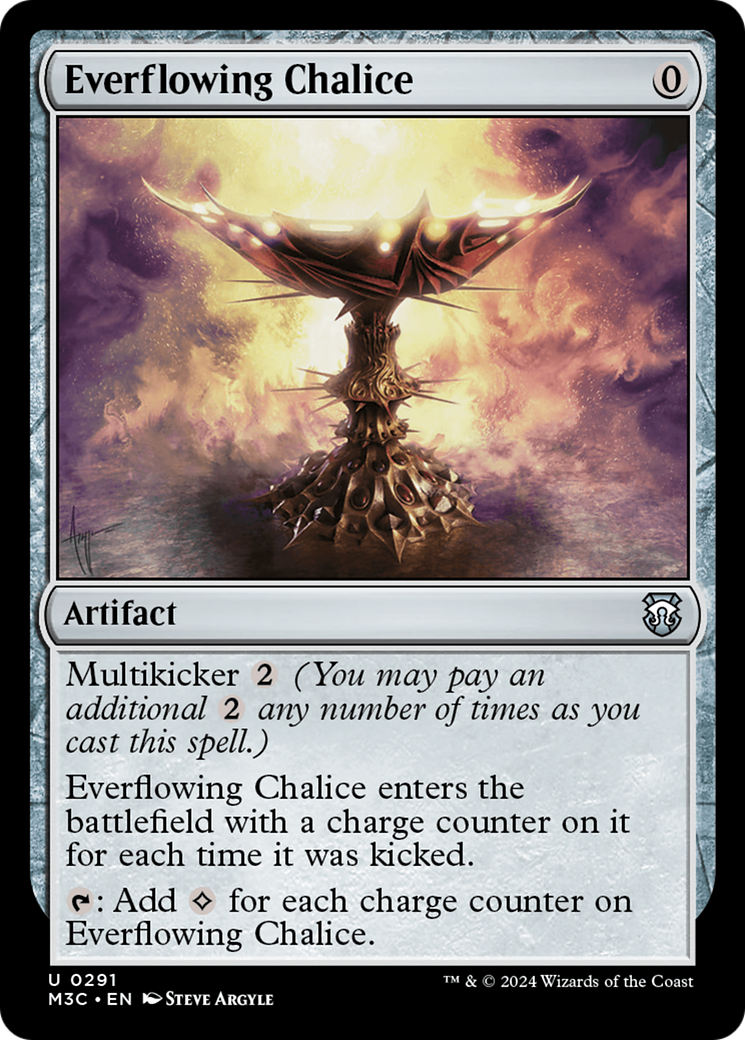 Everflowing Chalice (Ripple Foil) [Modern Horizons 3 Commander] | Mega City Incorporated