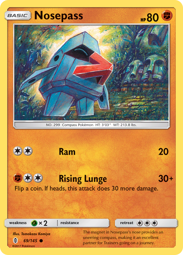 Nosepass (69/145) [Sun & Moon: Guardians Rising] | Mega City Incorporated