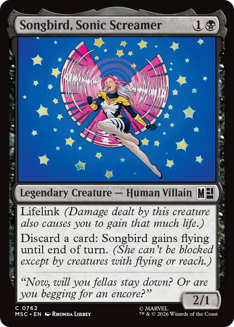 Songbird, Sonic Screamer [Marvel Super Heroes Commander] | Mega City Incorporated