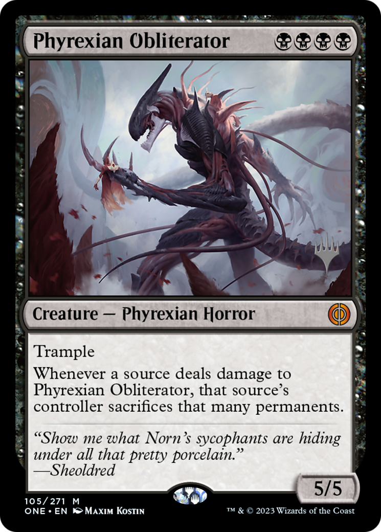 Phyrexian Obliterator (Promo Pack) [Phyrexia: All Will Be One Promos] | Mega City Incorporated