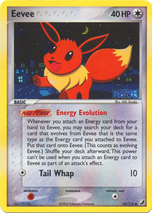 Eevee (55/115) (Stamped) [EX: Unseen Forces] | Mega City Incorporated