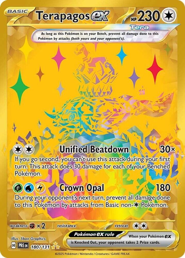 Terapagos ex (180/131) [Scarlet & Violet: Prismatic Evolutions] | Mega City Incorporated