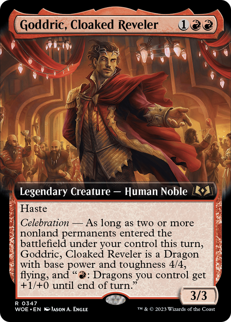 Goddric, Cloaked Reveler (Extended Art) [Wilds of Eldraine] | Mega City Incorporated