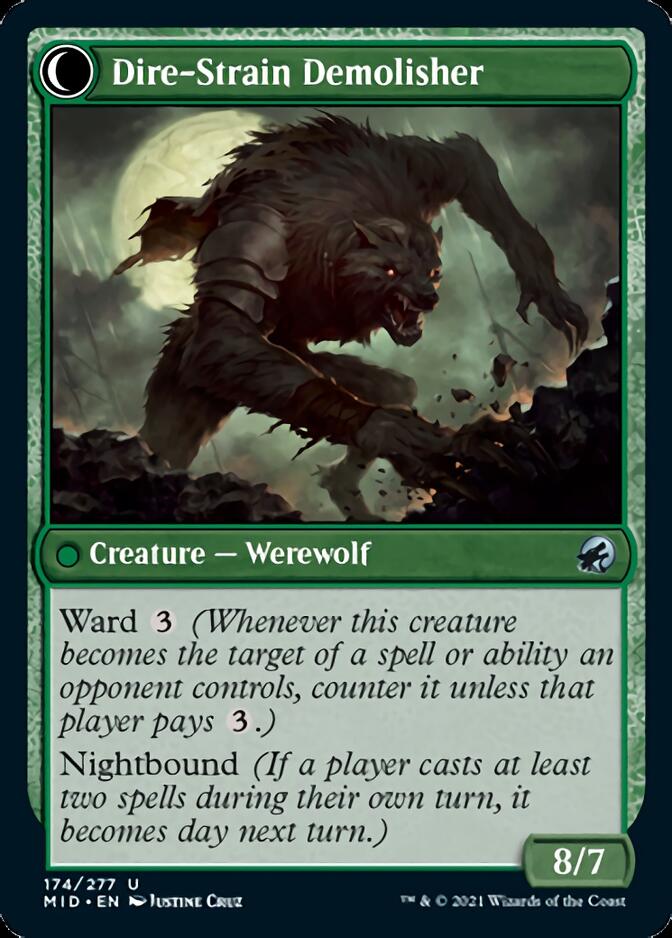 Burly Breaker // Dire-Strain Demolisher [Innistrad: Midnight Hunt] | Mega City Incorporated