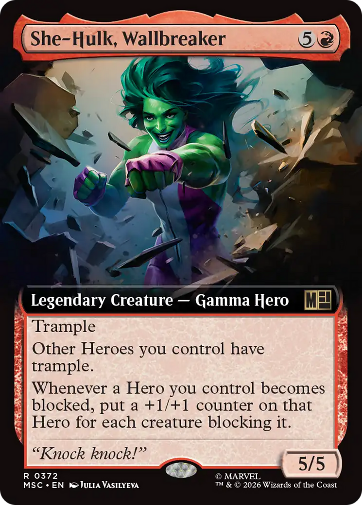 She-Hulk, Wallbreaker (Extended Art) [Marvel Super Heroes Commander] | Mega City Incorporated