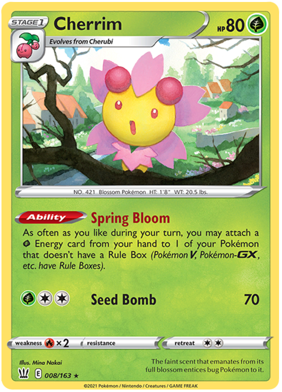 Cherrim (008/163) [Sword & Shield: Battle Styles] | Mega City Incorporated
