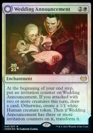 Wedding Announcement // Wedding Festivity [Innistrad: Crimson Vow Prerelease Promos] | Mega City Incorporated