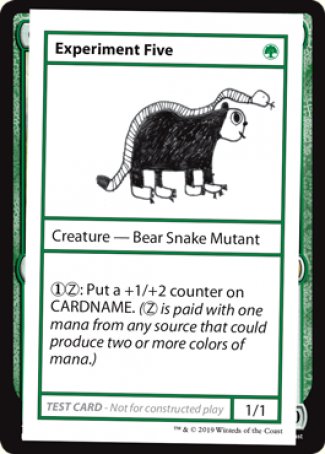 Experiment Five (2021 Edition) [Mystery Booster Playtest Cards] | Mega City Incorporated