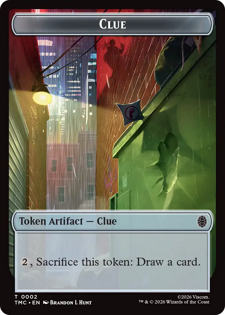Ooze // Clue Double-Sided Token [Teenage Mutant Ninja Turtles Commander Tokens] | Mega City Incorporated
