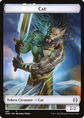 Phyrexian Goblin // Cat Double-Sided Token [Phyrexia: All Will Be One Tokens] | Mega City Incorporated