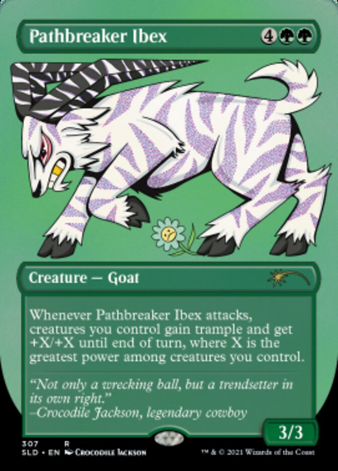 Pathbreaker Ibex (Borderless) (Foil Etched) [Secret Lair Drop Series] | Mega City Incorporated