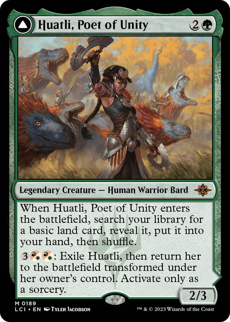 Huatli, Poet of Unity // Roar of the Fifth People [The Lost Caverns of Ixalan] | Mega City Incorporated